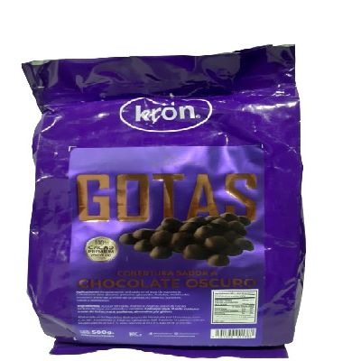 KRON GOTAS COBERTURA BITTER 500 gr